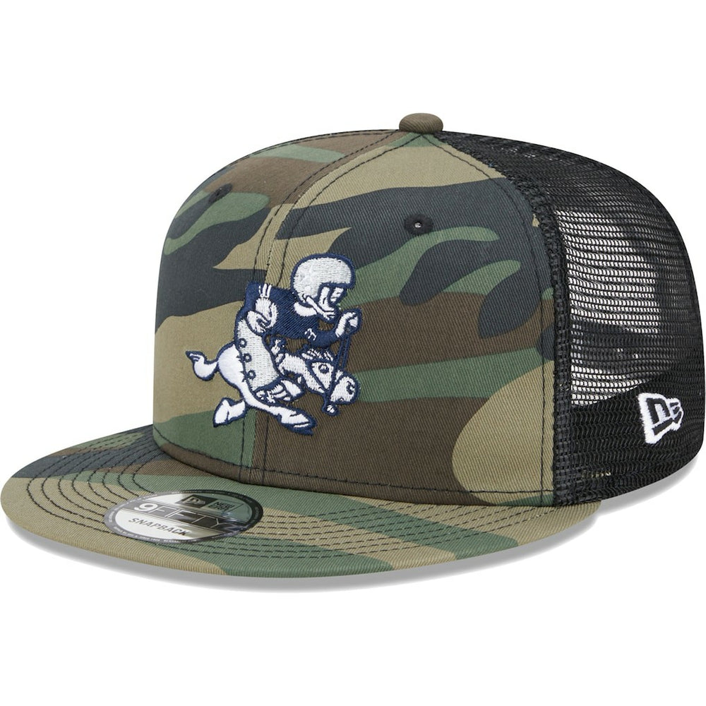 Dallas Cowboys New Era Retro Joe Main Trucker 9FIFTY Snapback Hat - Camo cheap