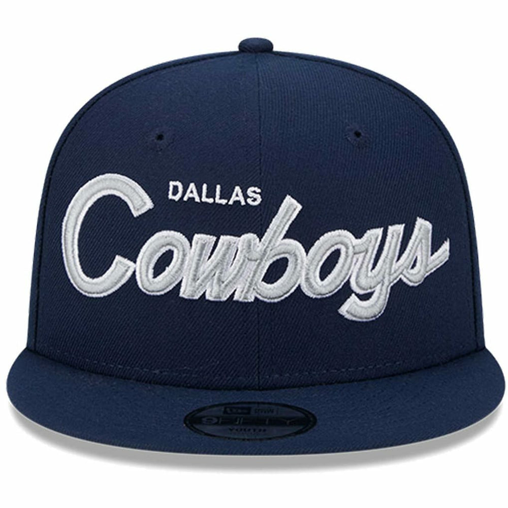 Dallas Cowboys New Era Youth Main Script 9FIFTY Snapback Hat - Navy for sale