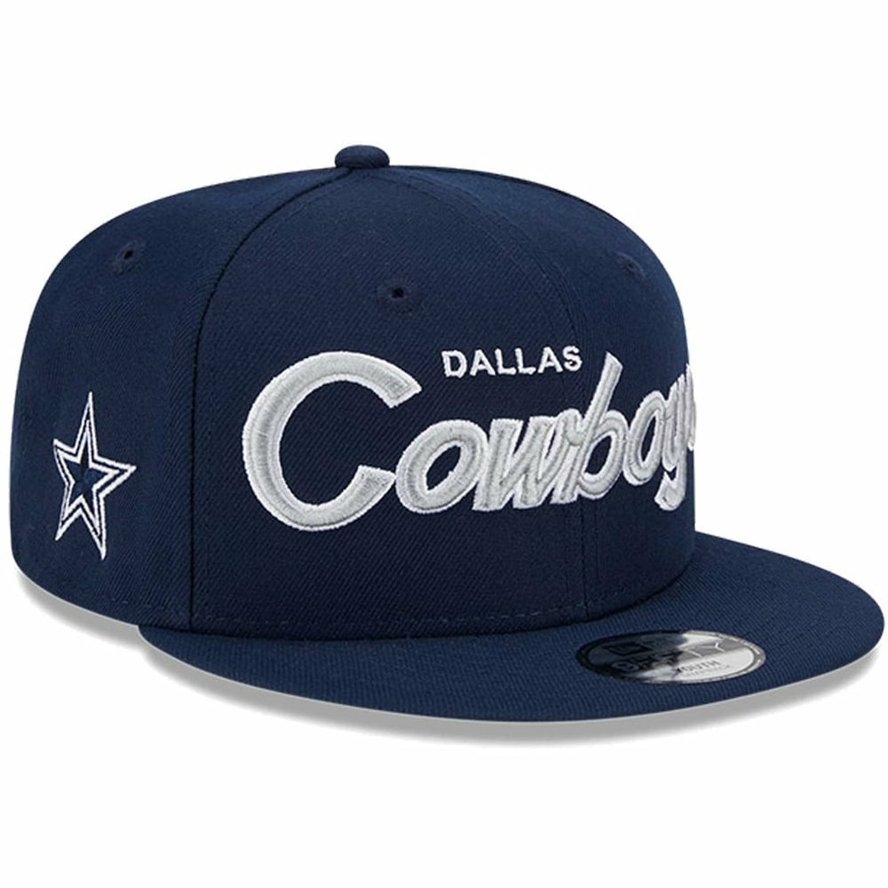 Dallas Cowboys New Era Youth Main Script 9FIFTY Snapback Hat - Navy for sale