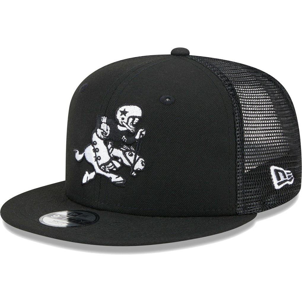 Dallas Cowboys New Era Youth Retro Joe Main B-Dub 9FIFTY Trucker Adjustable Hat - Black sale