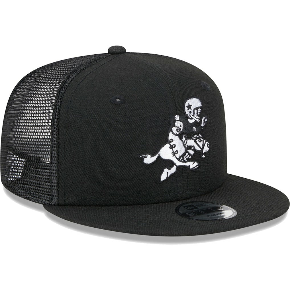 Dallas Cowboys New Era Youth Retro Joe Main B-Dub 9FIFTY Trucker Adjustable Hat - Black sale