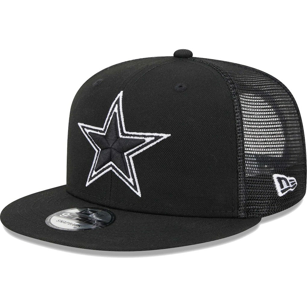 Dallas Cowboys New Era Main Trucker 9FIFTY Snapback Hat - Black discount