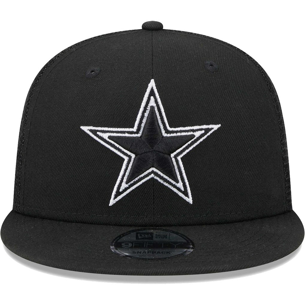Dallas Cowboys New Era Main Trucker 9FIFTY Snapback Hat - Black discount