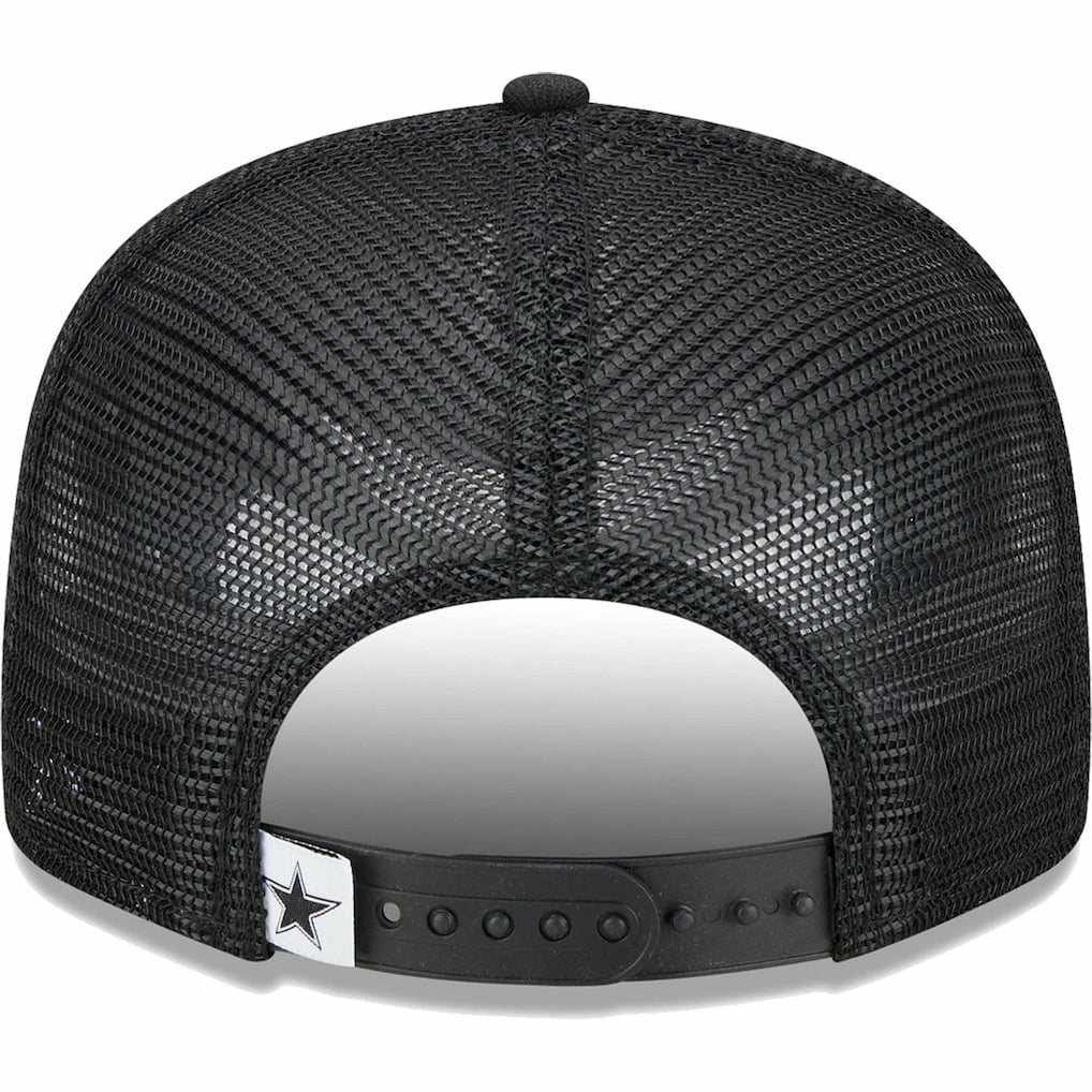 Dallas Cowboys New Era Main Trucker 9FIFTY Snapback Hat - Black discount