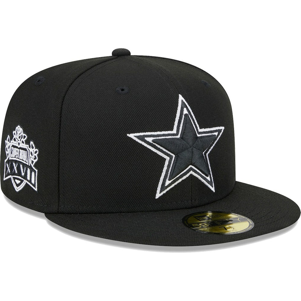 Dallas Cowboys New Era Main Patch 59FIFTY Fitted Hat - Black for sale