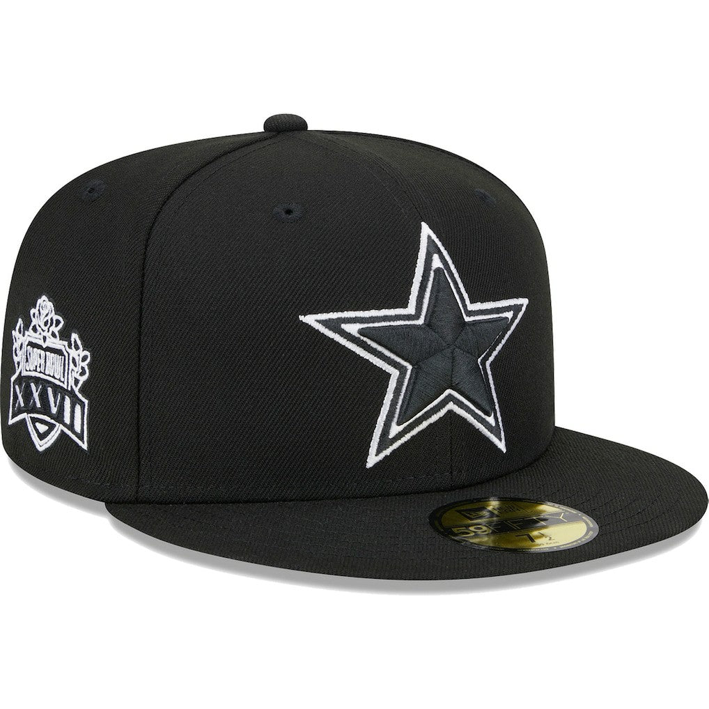 Dallas Cowboys New Era Main Patch 59FIFTY Fitted Hat - Black for sale