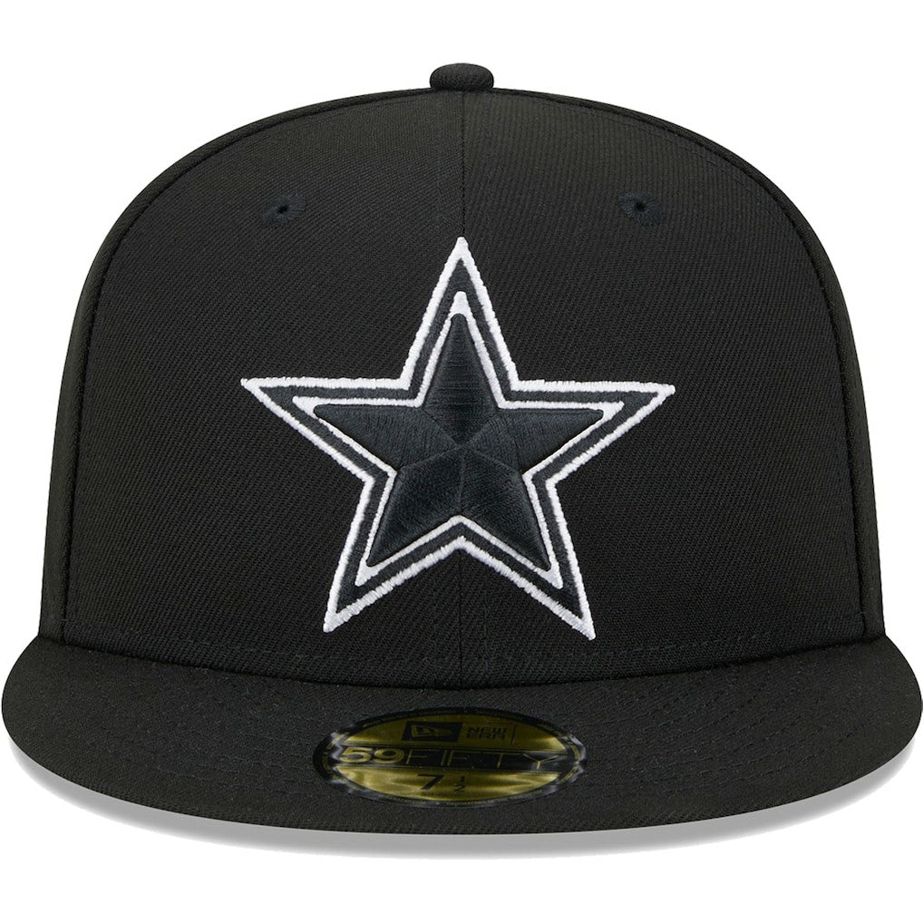 Dallas Cowboys New Era Main Patch 59FIFTY Fitted Hat - Black for sale