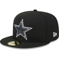 Dallas Cowboys New Era Main Patch 59FIFTY Fitted Hat - Black for sale