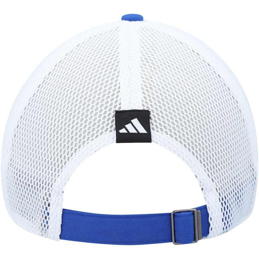 San Jose Sharks adidas Color Pop Trucker Adjustable Hat Blue