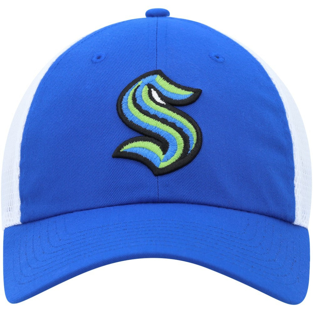 Seattle Kraken adidas Color Pop Trucker Adjustable Hat Blue