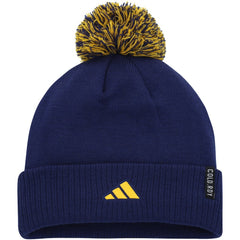 St. Louis Blues adidas COLD.RDY Cuffed Knit Hat with Pom Blue