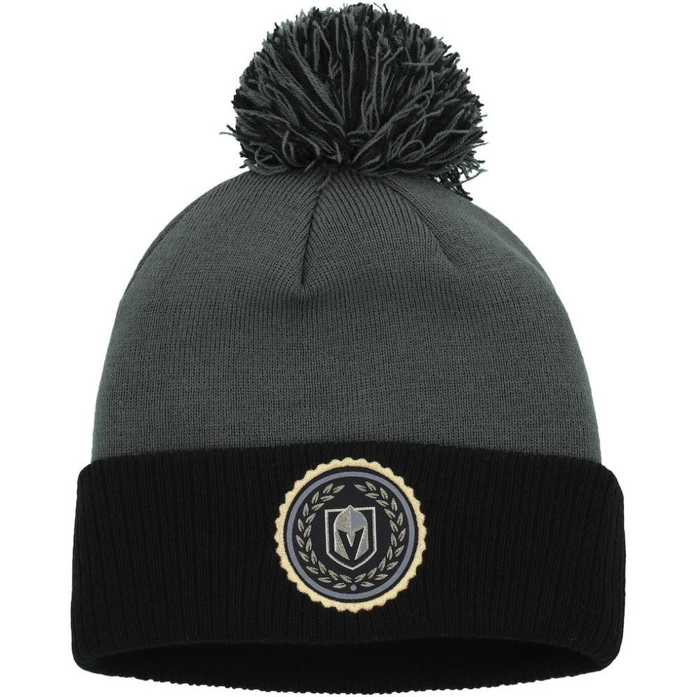 Vegas Golden Knights adidas Women's Laurel Cuffed Knit Hat with Pom Gray