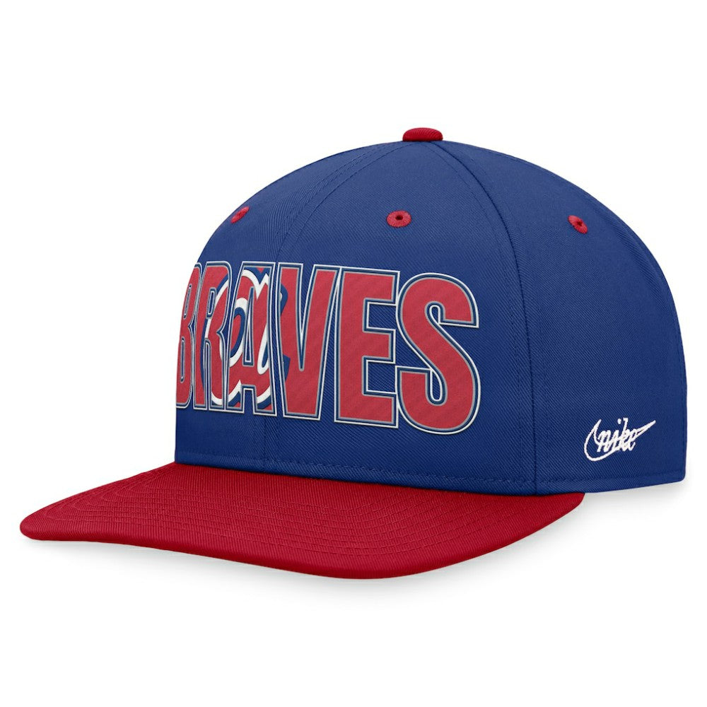Atlanta Braves Cooperstown Collection Pro Snapback Hat - Royal | Nike