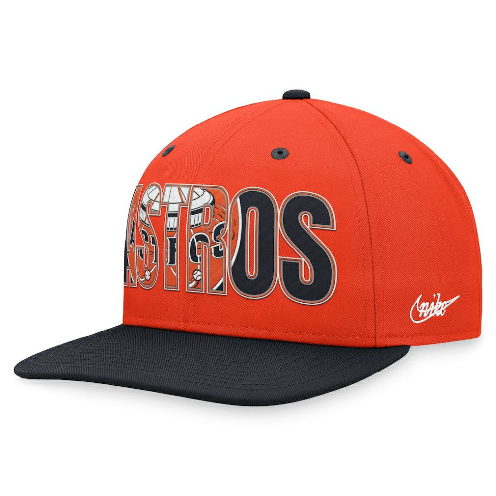 Houston Astros Cooperstown Collection Pro Snapback Hat - Orange | Nike