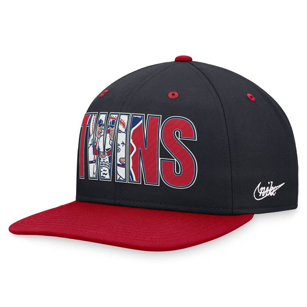 Minnesota Twins Cooperstown Collection Pro Snapback Hat - Navy | Nike