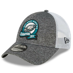 Philadelphia Eagles New Era 2022 NFC East Division Champions Locker Room 9FORTY Adjustable Hat - Heather Gray sale