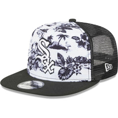 Chicago White Sox Vacay 2.0 A-Frame Trucker 9FIFTY Snapback Hat - White/Black | New Era