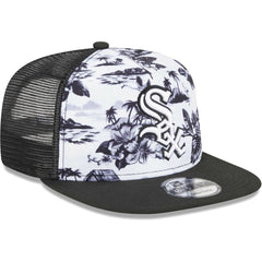 Chicago White Sox Vacay 2.0 A-Frame Trucker 9FIFTY Snapback Hat - White/Black | New Era