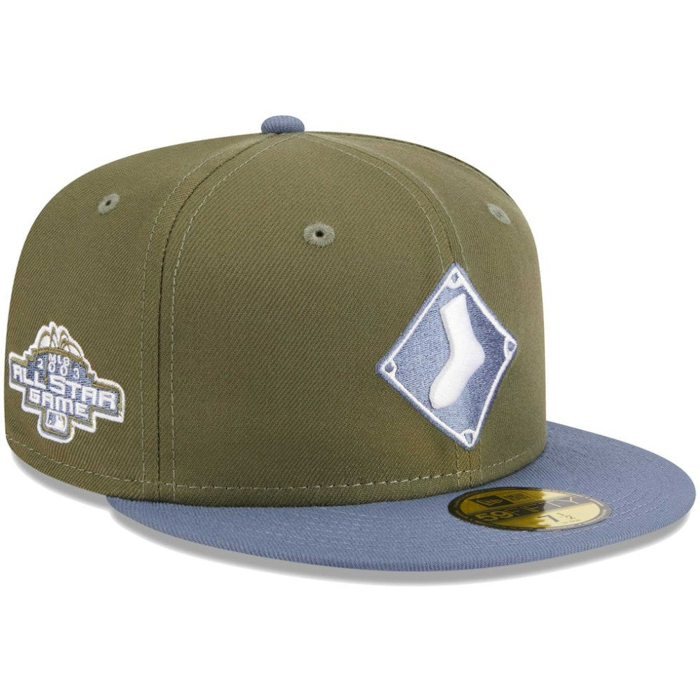 Chicago White Sox 59FIFTY Fitted Hat - Olive/Blue | New Era