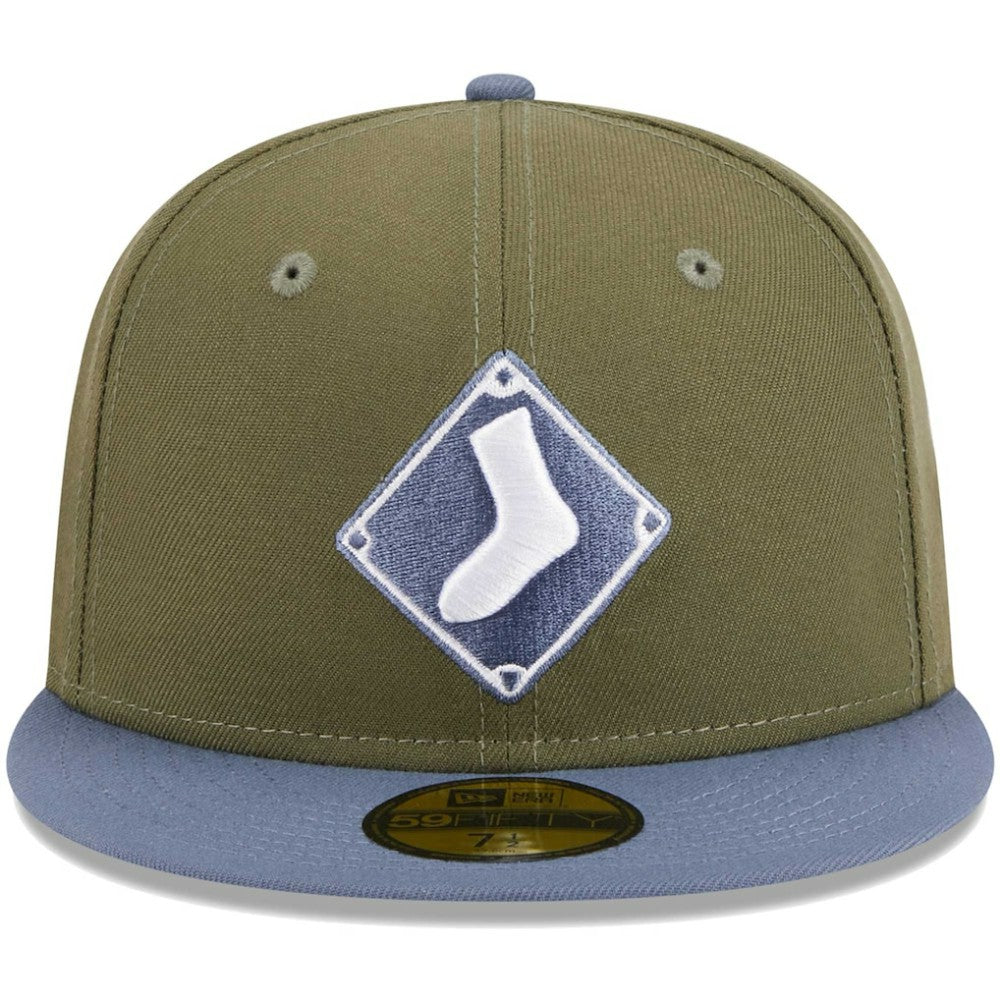 Chicago White Sox 59FIFTY Fitted Hat - Olive/Blue | New Era