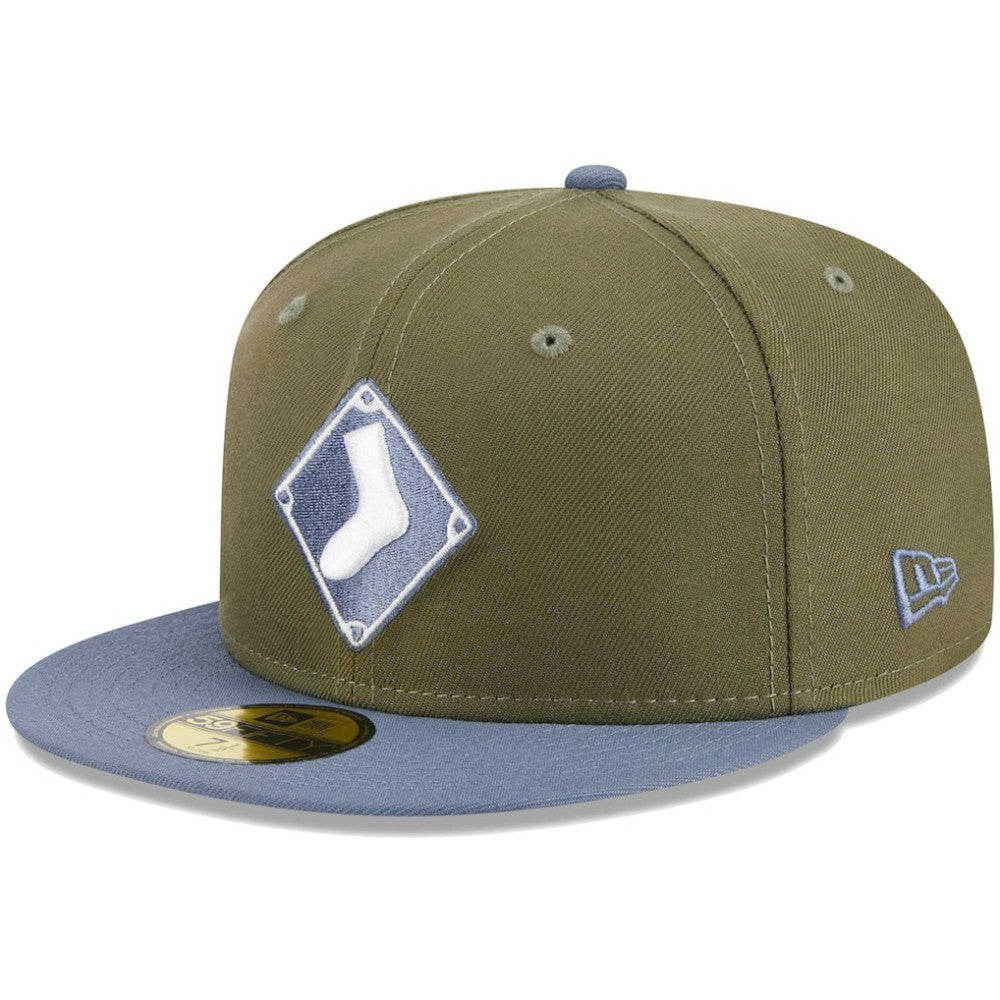 Chicago White Sox 59FIFTY Fitted Hat - Olive/Blue | New Era