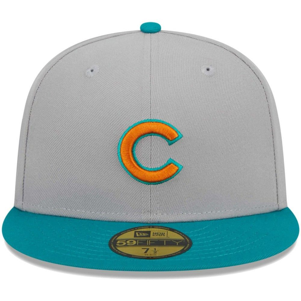 Chicago Cubs  59FIFTY Fitted Hat - Gray/Teal | New Era