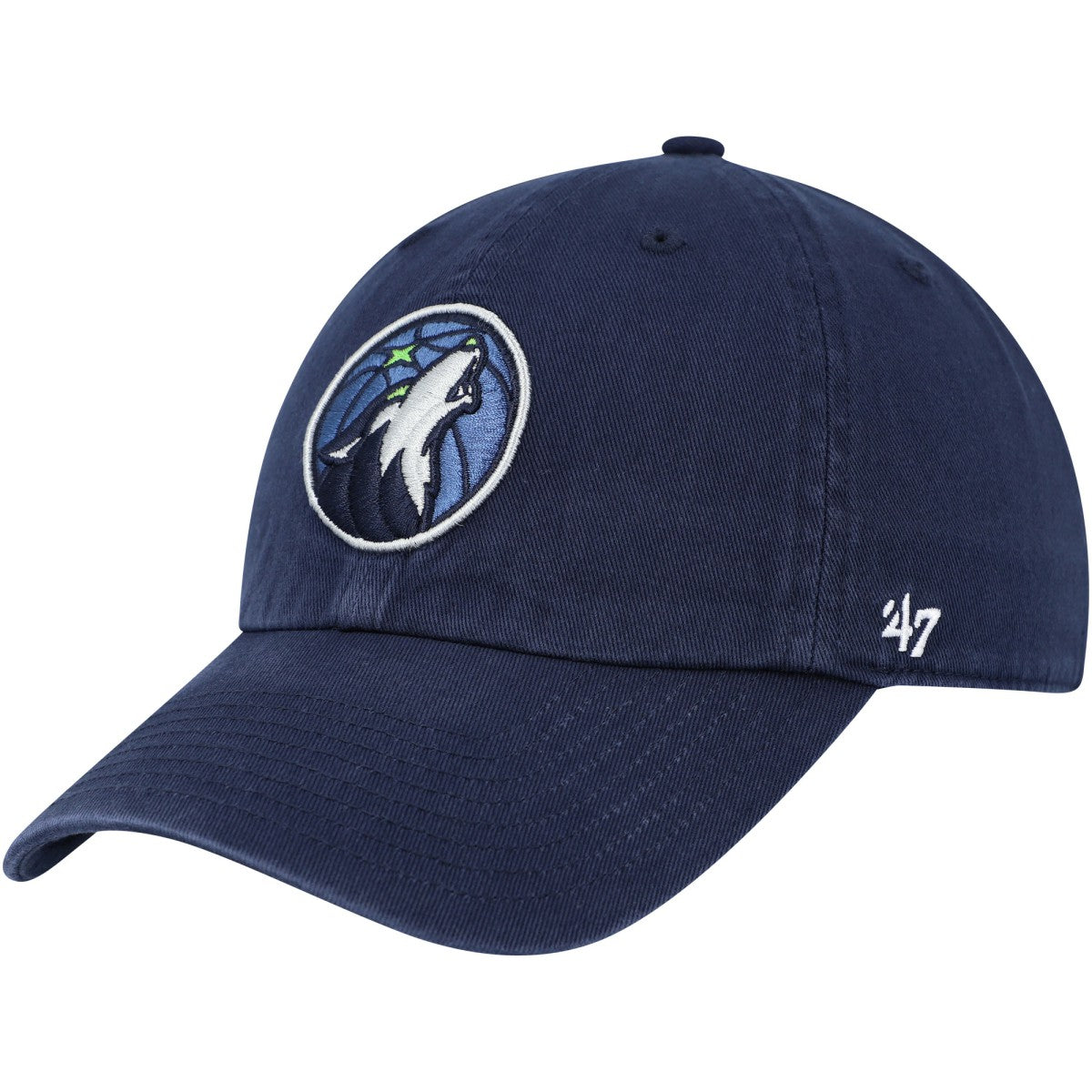 Minnesota Timberwolves '47 Core Logo Clean Up Adjustable Hat - Navy | 47 brand shop