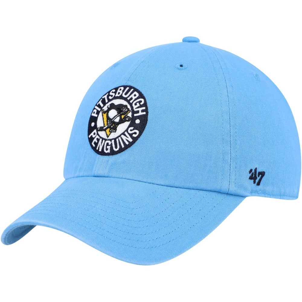 Pittsburgh Penguins '47 Clean Up Adjustable Hat Light Blue