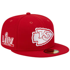 Kansas City Chiefs New Era Super Bowl LIV Main Patch 59FIFTY Fitted Hat - Scarlet discount