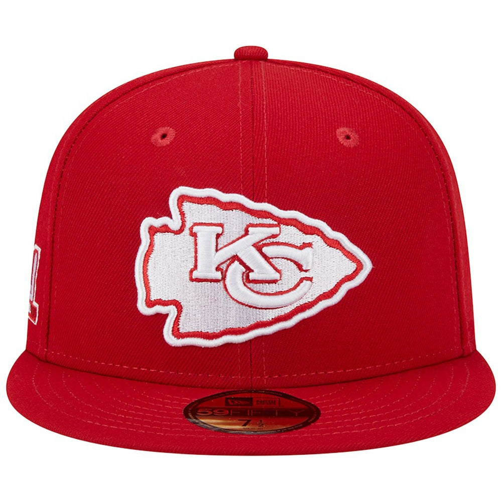 Kansas City Chiefs New Era Super Bowl LIV Main Patch 59FIFTY Fitted Hat - Scarlet discount