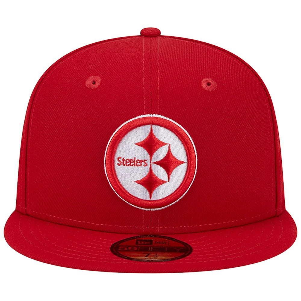 Pittsburgh Steelers New Era Super Bowl XLIII Main Patch 59FIFTY Fitted Hat - Scarlet cheap