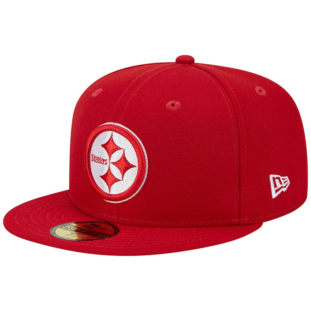 Pittsburgh Steelers New Era Super Bowl XLIII Main Patch 59FIFTY Fitted Hat - Scarlet cheap