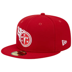 Tennessee Titans New Era 15 Years Main Patch 59FIFTY Fitted Hat - Scarlet outlet