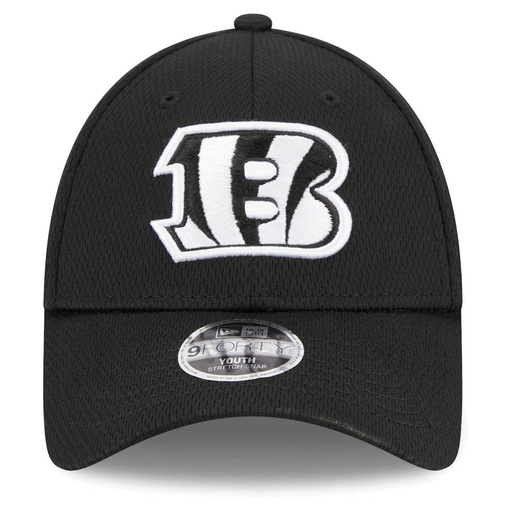 Cincinnati Bengals New Era Youth Main B-Dub 9FORTY Adjustable Hat - Black cheap