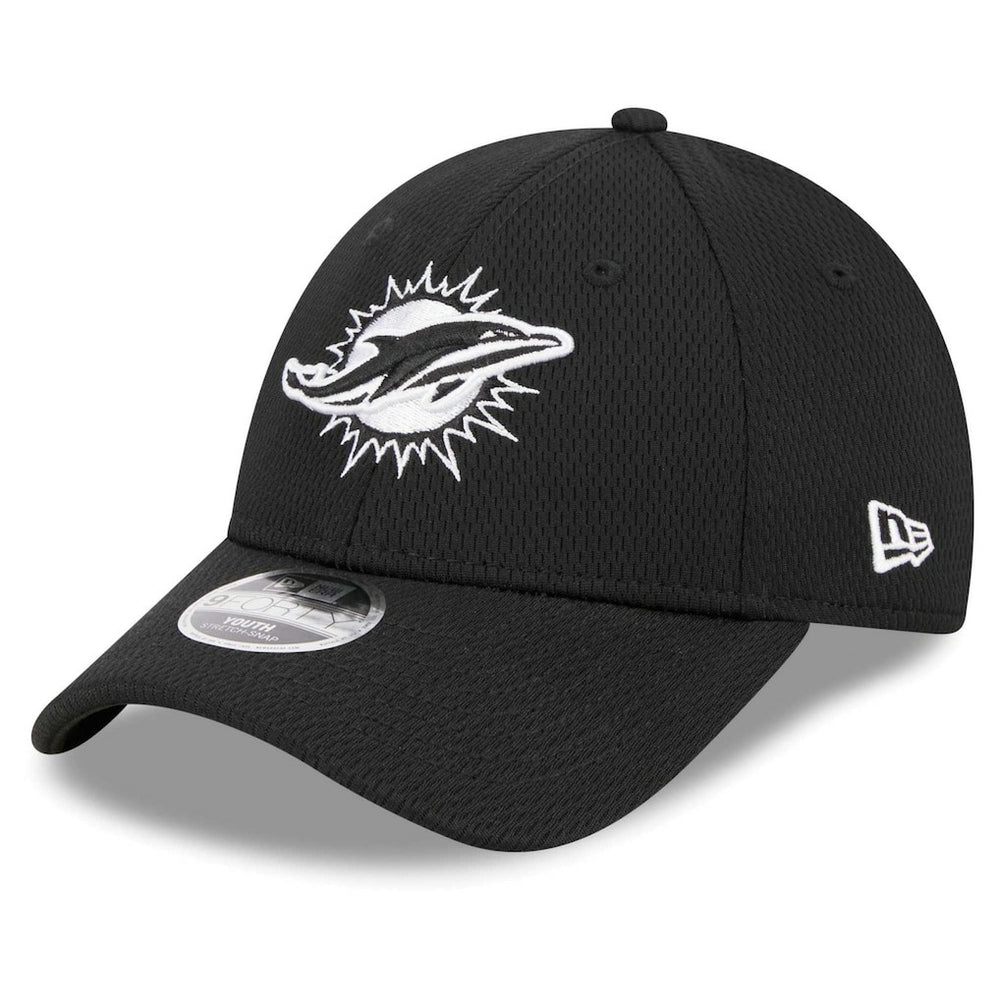 Miami Dolphins New Era Youth Main B-Dub 9FORTY Adjustable Hat - Black on sale