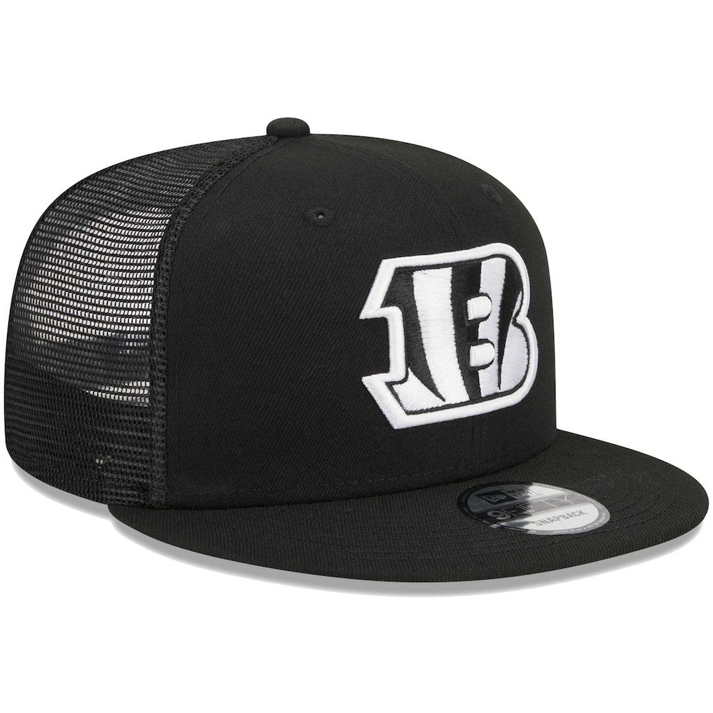 Cincinnati Bengals New Era Main Trucker 9FIFTY Snapback Hat - Black outlet
