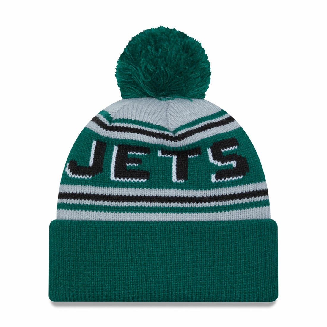 New York Jets New Era Main Cuffed Knit Hat with Pom - Green outlet