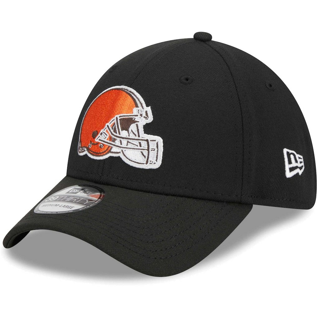 Cleveland Browns New Era Main 39THIRTY Flex Hat - Black outlet