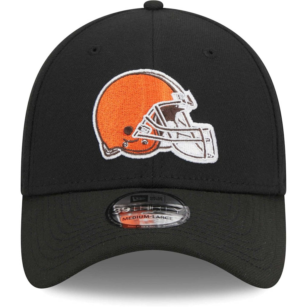 Cleveland Browns New Era Main 39THIRTY Flex Hat - Black outlet