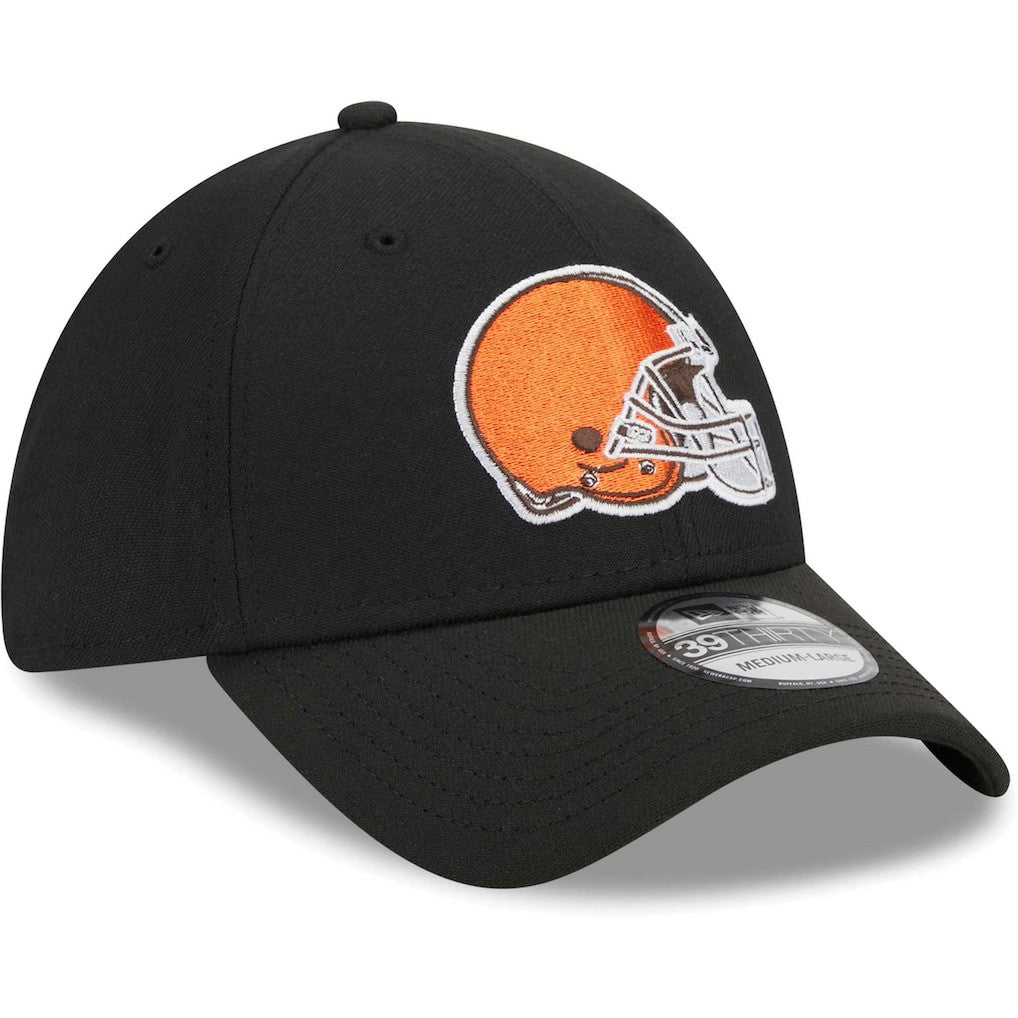 Cleveland Browns New Era Main 39THIRTY Flex Hat - Black outlet