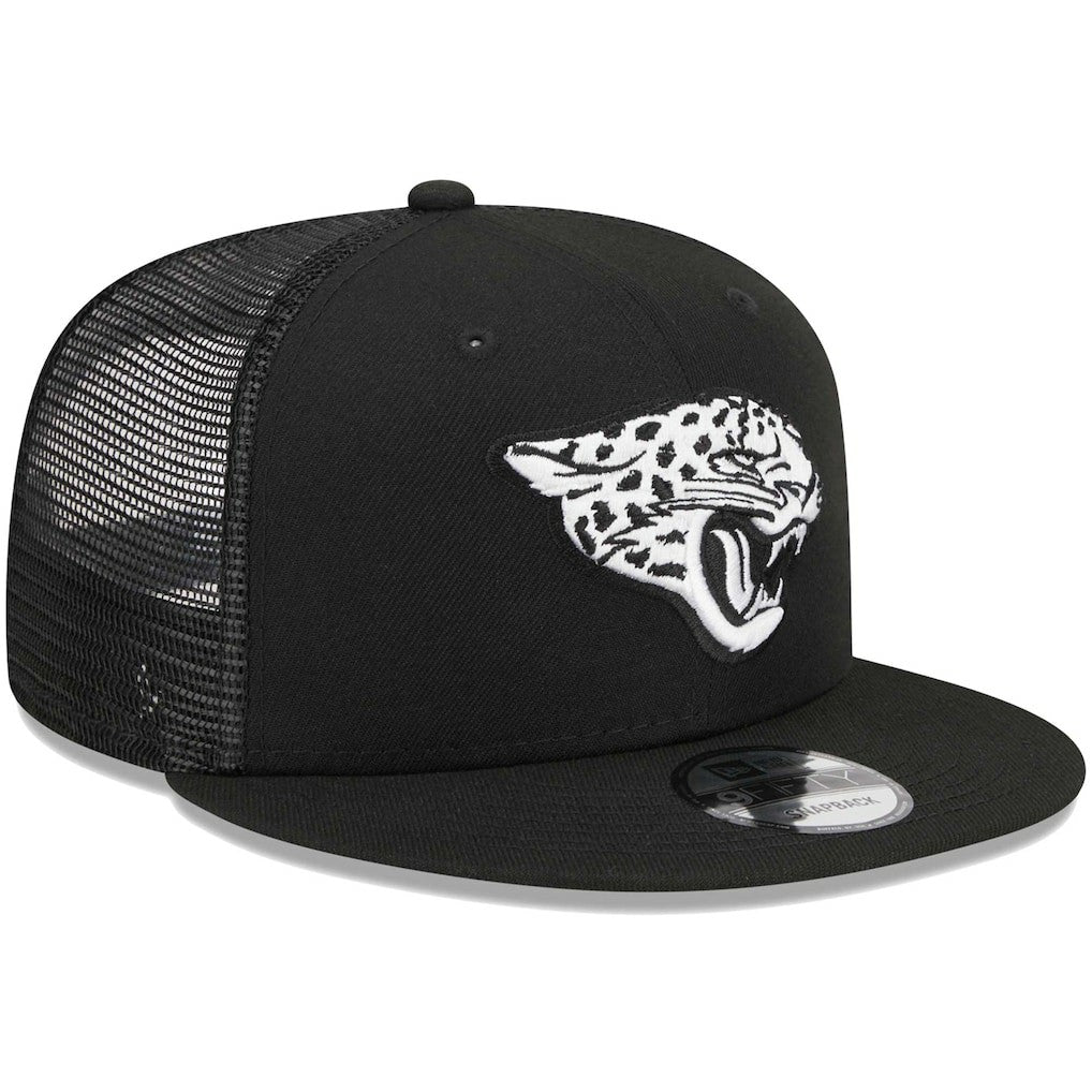Jacksonville Jaguars New Era Main Trucker 9FIFTY Snapback Hat - Black online