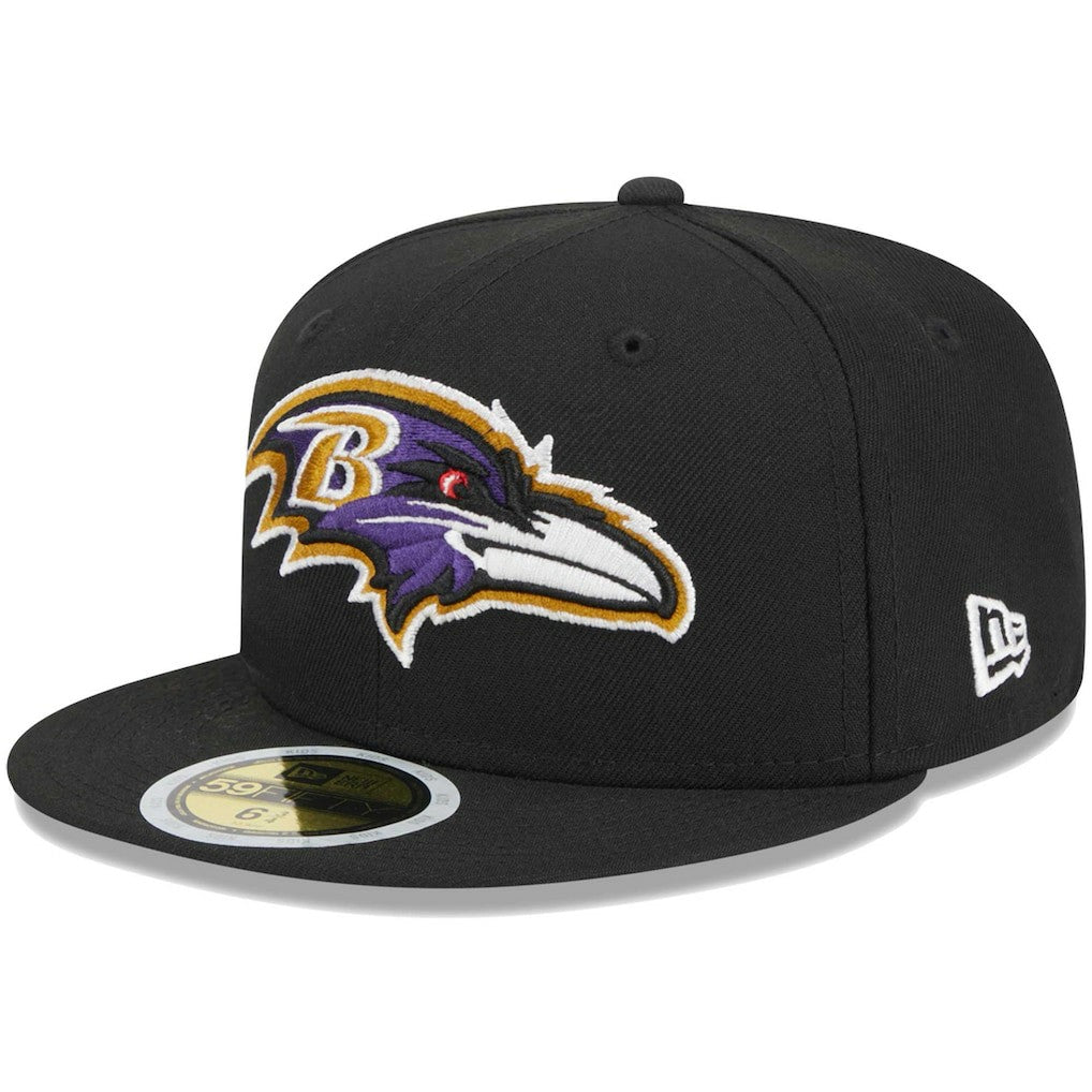 Baltimore Ravens New Era Youth Main 59FIFTY Fitted Hat - Black on sale