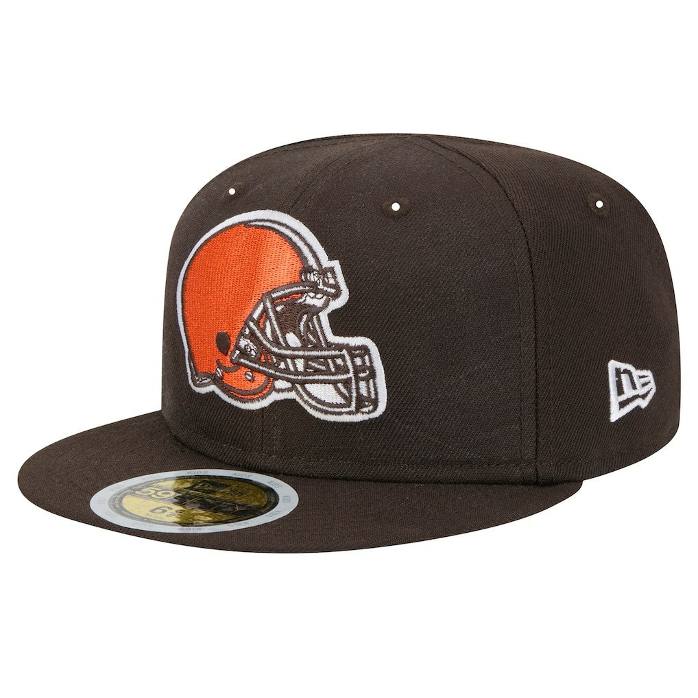 Cleveland Browns New Era Main 59FIFTY Fitted Hat - Brown for sale