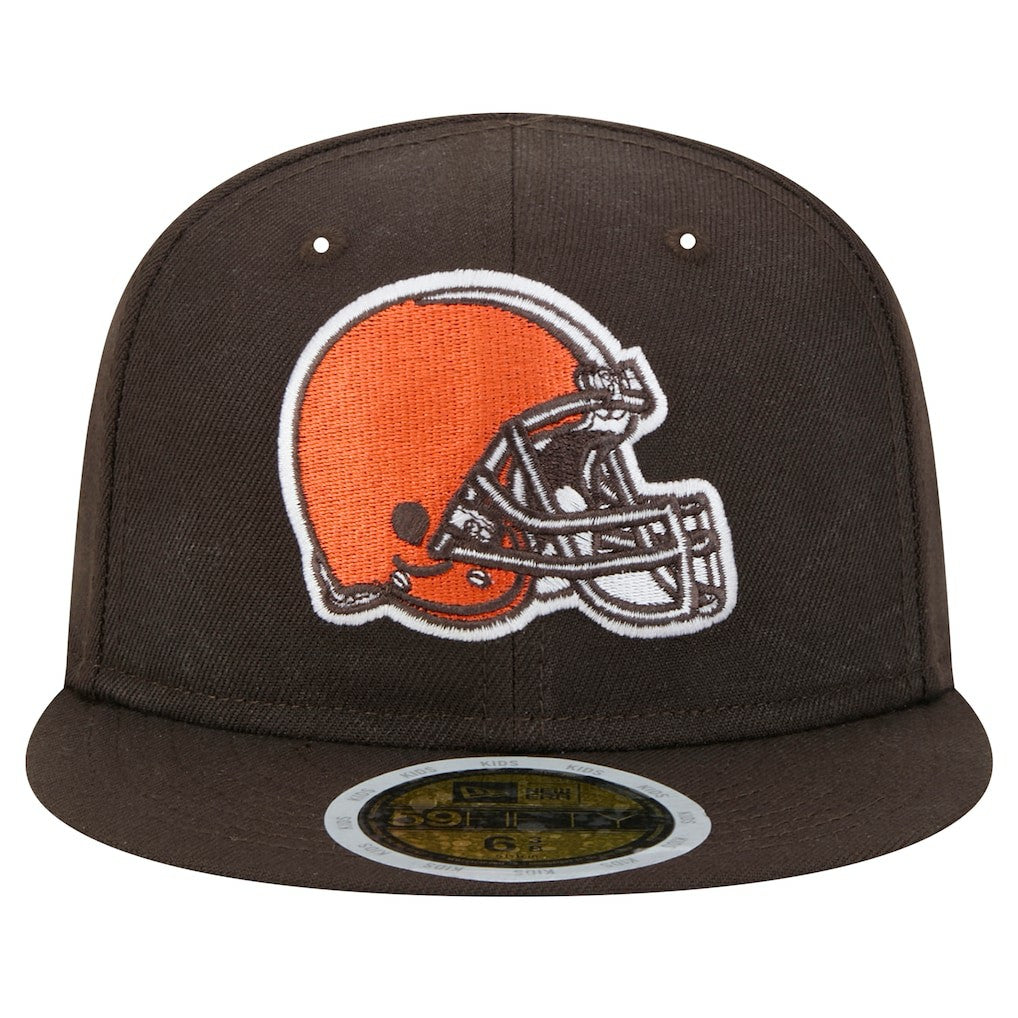Cleveland Browns New Era Main 59FIFTY Fitted Hat - Brown for sale