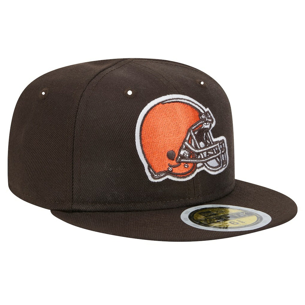 Cleveland Browns New Era Main 59FIFTY Fitted Hat - Brown for sale