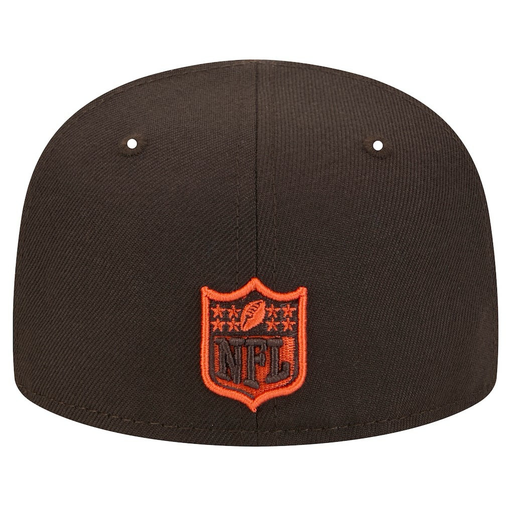 Cleveland Browns New Era Main 59FIFTY Fitted Hat - Brown for sale