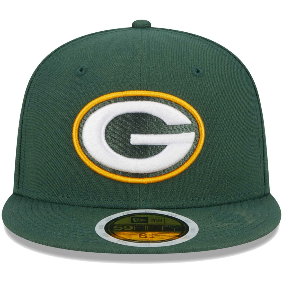 Green Bay Packers New Era Youth Main 59FIFTY Fitted Hat - Green sale