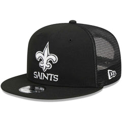 New Orleans Saints New Era Main Trucker 9FIFTY Snapback Hat - Black cheap