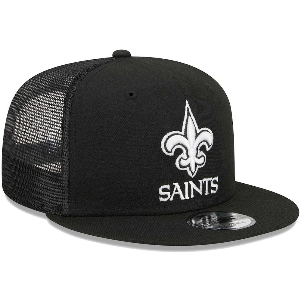 New Orleans Saints New Era Main Trucker 9FIFTY Snapback Hat - Black cheap