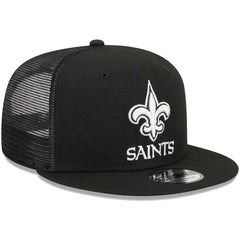 New Orleans Saints New Era Main Trucker 9FIFTY Snapback Hat - Black cheap